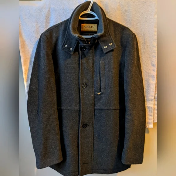 Wool+Cashmere Adolfo Winter Jacket - Picture 1 of 2